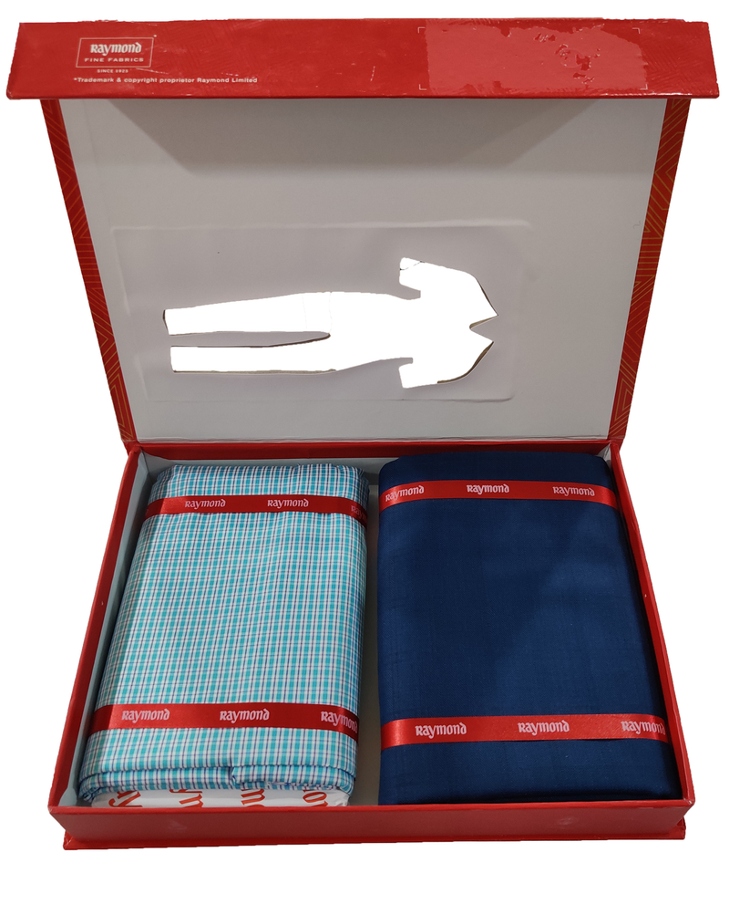 Raymond  Unstitched Cotton Shirt & Trouser Fabric Printed