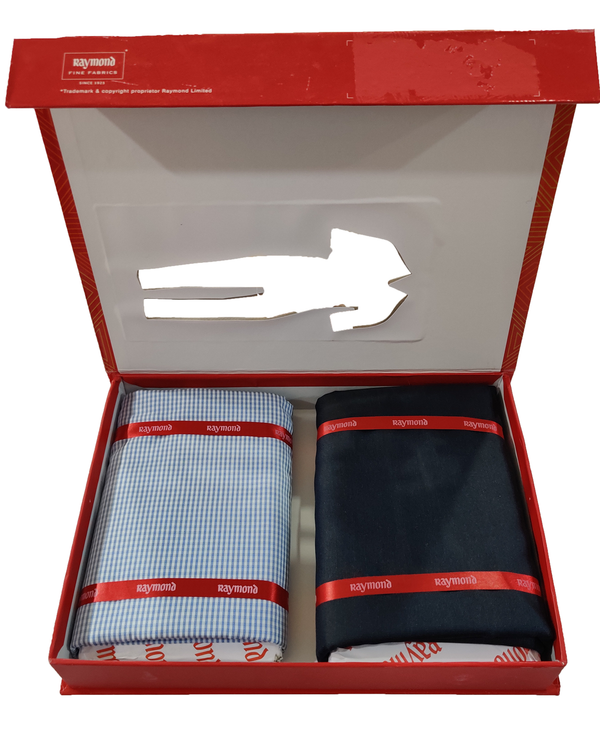 Raymond  Unstitched Cotton Shirt & Trouser Fabric Printed