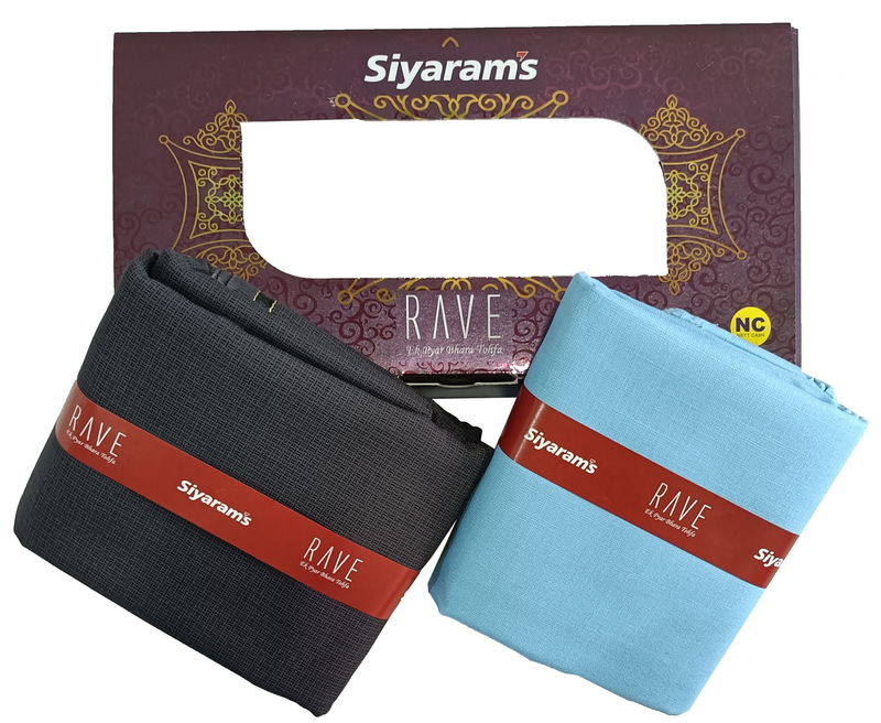 Siyaram"s  Unstitched Cotton Plain Shirt & Trouser Fabric.