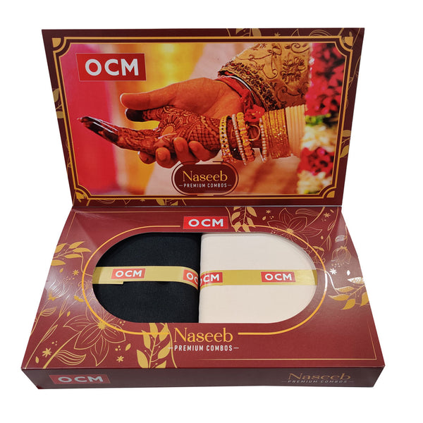 OCM  Unstitched Cotton Shirt & Trouser Fabric Checkered