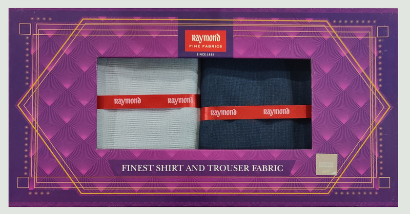 Raymond  Unstitched Cotton Shirt & Trouser Fabric Checkered