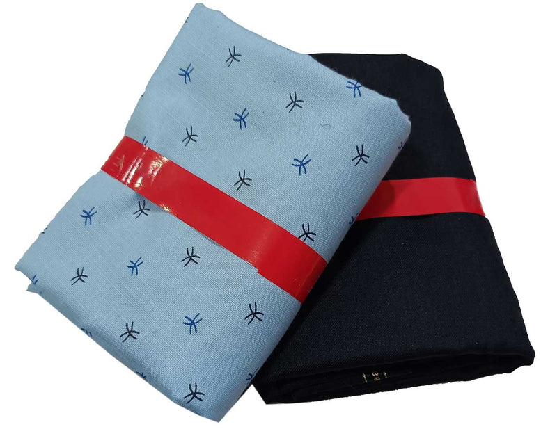 Arvind Unstitched Printed Cotton Shirt & Trouser Fabric Printed – Mansfab