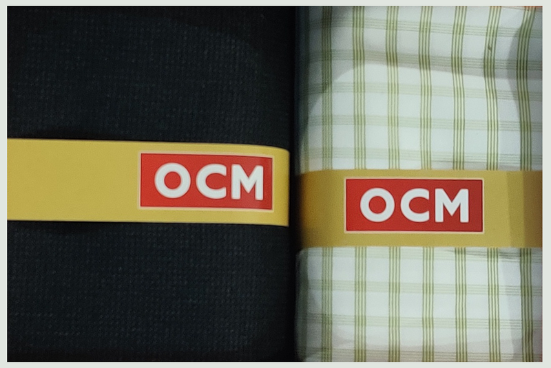 OCM  Unstitched Cotton Shirt & Trouser Fabric Checkered