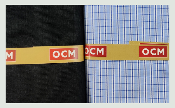 OCM  Unstitched Cotton Shirt & Trouser Fabric Checkered