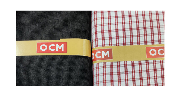 OCM  Unstitched Cotton Shirt & Trouser Fabric Checkered