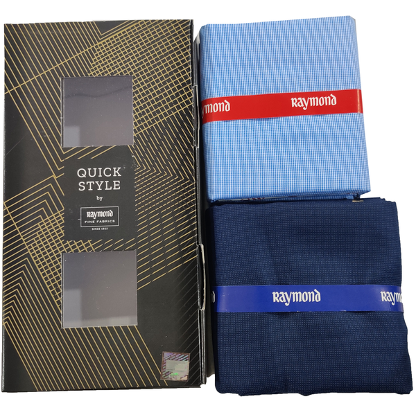 Raymond  Unstitched Cotton Shirt & Trouser Fabric Solid.