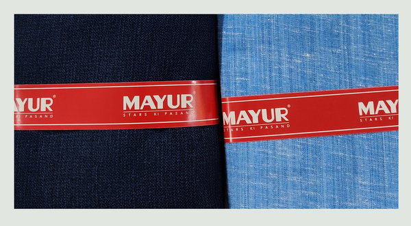 MAYUR Unstitched Pure Cotton Plain Shirt & Trouser Fabric Solid.