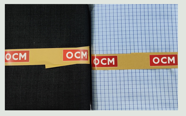 OCM  Unstitched Cotton Shirt & Trouser Fabric Checkered