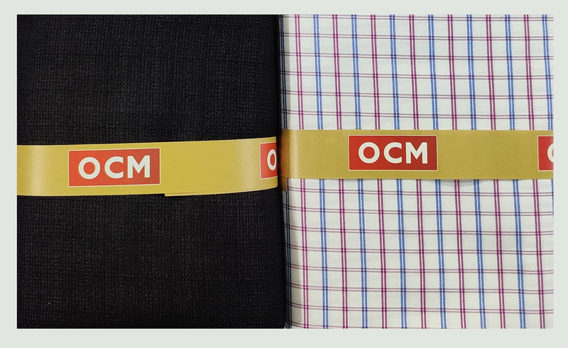 OCM  Unstitched Cotton Shirt & Trouser Fabric Checkered