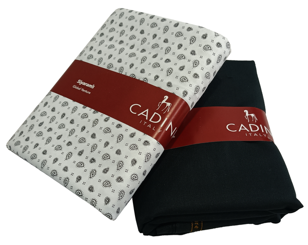 Siyaram"s  Unstitched Cotton Shirt & Trouser Fabric Printed.