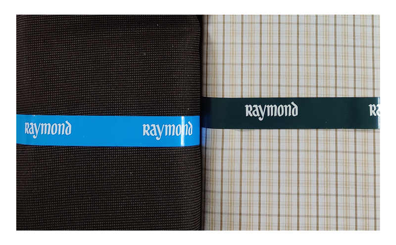 Raymond  Unstitched Cotton Shirt & Trouser Fabric Checkered