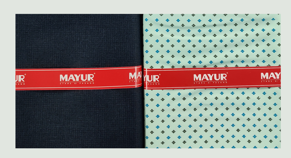 MAYUR Unstitched Pure Cotton Printed Shirt & Trouser Fabric
