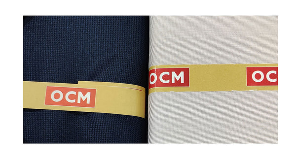 OCM  Unstitched Cotton Shirt & Trouser Fabric Checkered