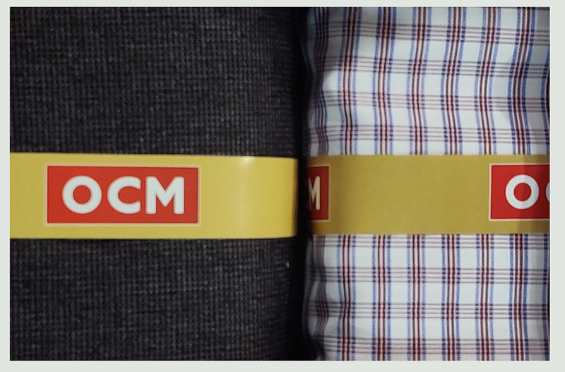 OCM  Unstitched Cotton Shirt & Trouser Fabric Checkered.