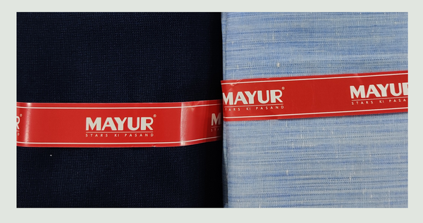 MAYUR Unstitched Pure Cotton Plain Shirt & Trouser Fabric Solid.