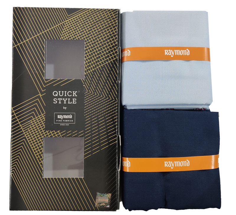 Raymond  Unstitched Cotton Shirt & Trouser Fabric Solid.