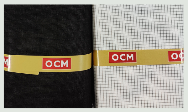 OCM  Unstitched Cotton Shirt & Trouser Fabric Checkered