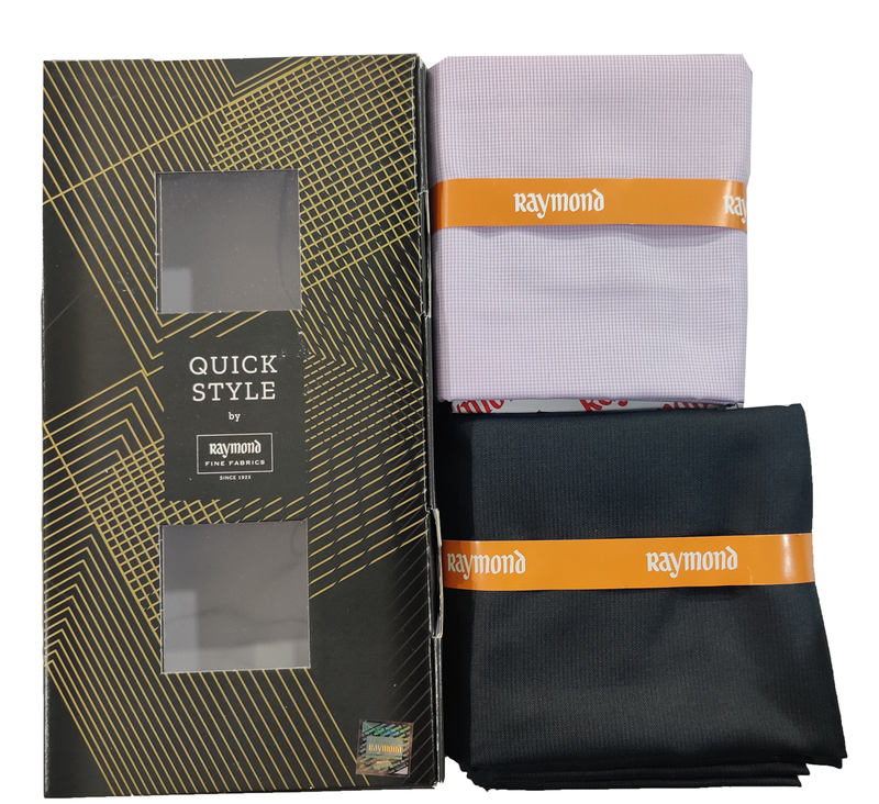 Raymond  Unstitched Cotton Shirt & Trouser Fabric Solid.