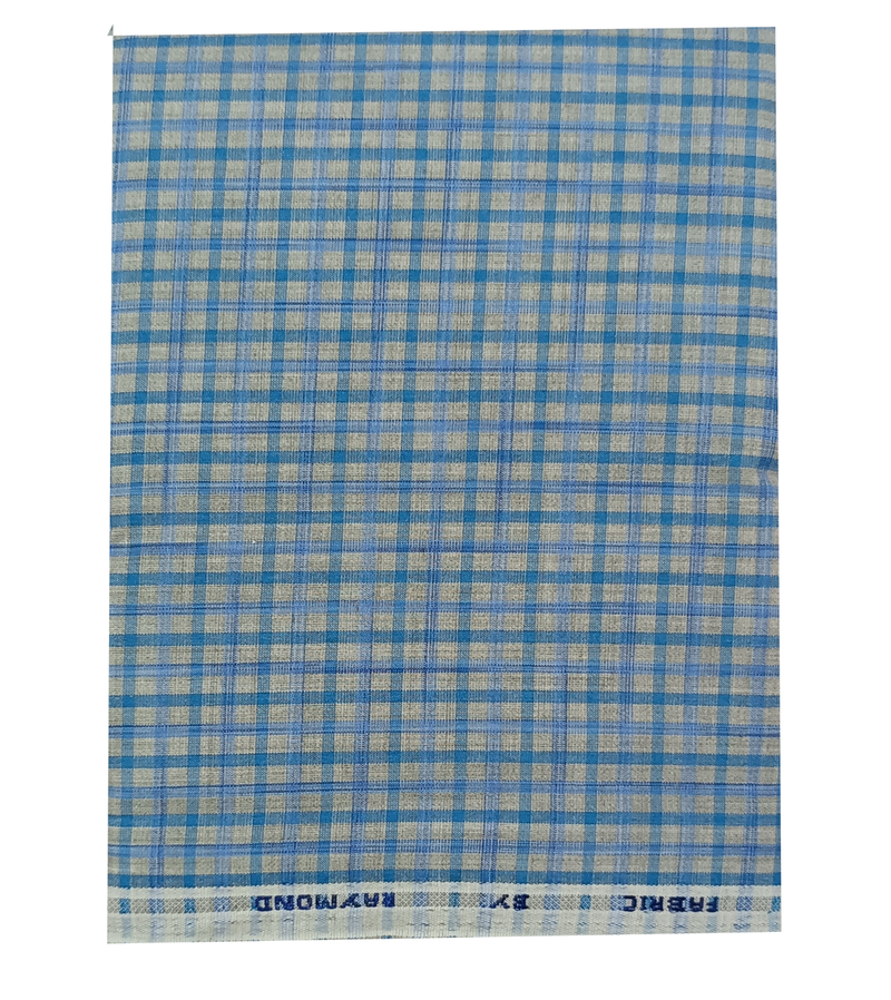 Raymond  Unstitched Cotton Blend Shirt Fabric Solid.