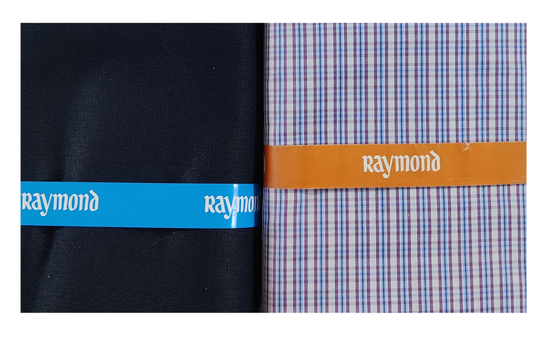 Raymond  Unstitched Cotton Shirt & Trouser Fabric Checkered