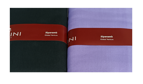 Siyaram"s  Unstitched Cotton Plain Shirt & Trouser Fabric Solid.