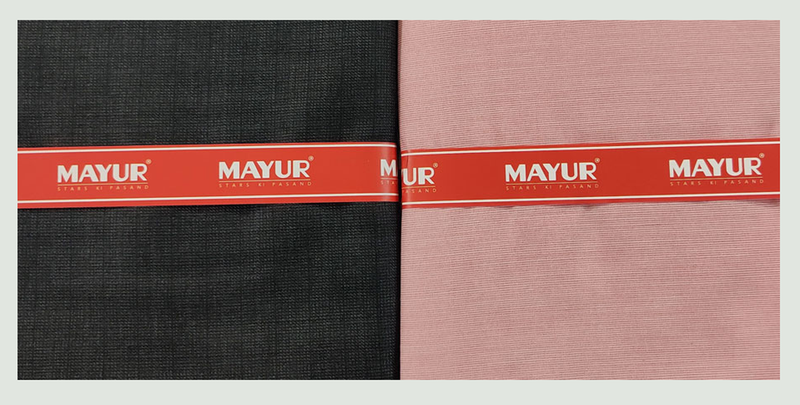 MAYUR Unstitched Pure Cotton Plain Shirt & Trouser Fabric.