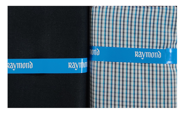 Raymond  Unstitched Cotton Shirt & Trouser Fabric Checkered