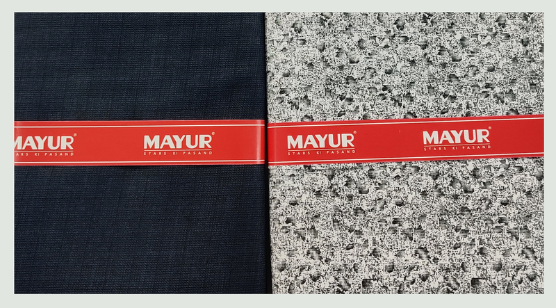 MAYUR Unstitched Pure Cotton Printed Shirt & Trouser Fabric