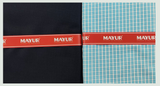 MAYUR Unstitched Pure Cotton Checkered Shirt & Trouser Fabric.