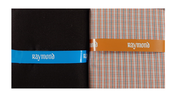 Raymond  Unstitched Cotton Shirt & Trouser Fabric Checkered