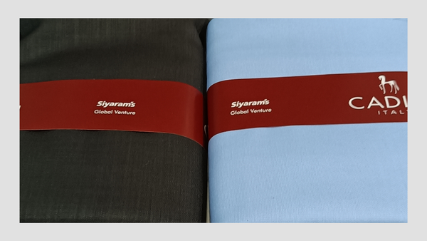 Siyaram"s  Unstitched Cotton Plain Shirt & Trouser Fabric Solid.