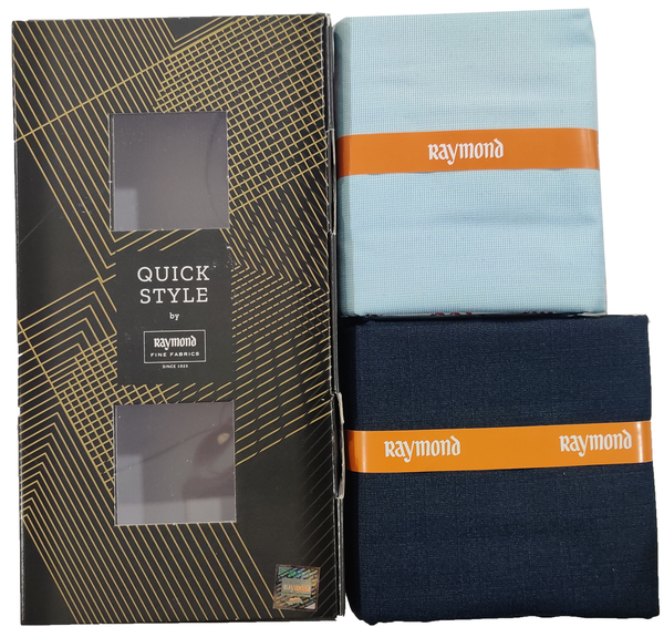 Raymond  Unstitched Cotton Shirt & Trouser Fabric Solid.