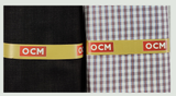 OCM  Unstitched Cotton Shirt & Trouser Fabric Checkered