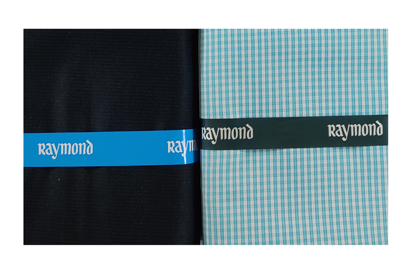 Raymond  Unstitched Cotton Shirt & Trouser Fabric Checkered