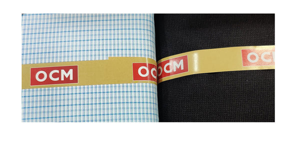 OCM  Unstitched Cotton Shirt & Trouser Fabric Checkered