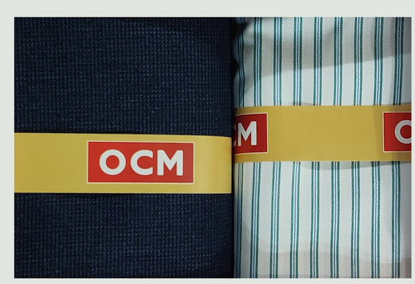 OCM  Unstitched Cotton Shirt & Trouser Fabric Checkered