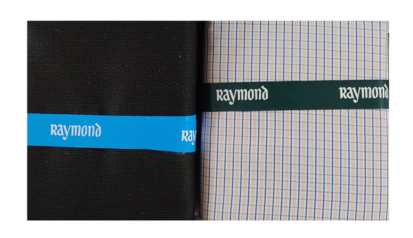 Raymond  Unstitched Cotton Shirt & Trouser Fabric Checkered