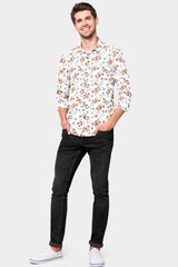 Mansfab Men Regular Fit Printed Spread Collar Casual Shirt-MFPRINTS-0006