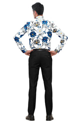 Mansfab Men Regular Fit Printed Spread Collar Casual Shirt-MFPRINTS-0007