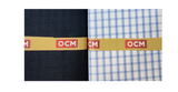 OCM  Unstitched Cotton Shirt & Trouser Fabric Checkered