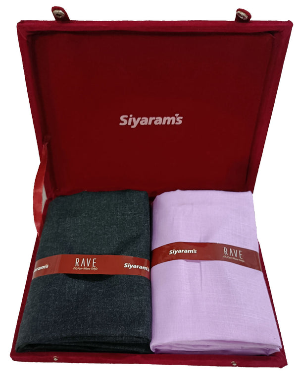 Siyaram's  Unstitched Cotton Blend Shirt & Trouser Fabric Solid-010