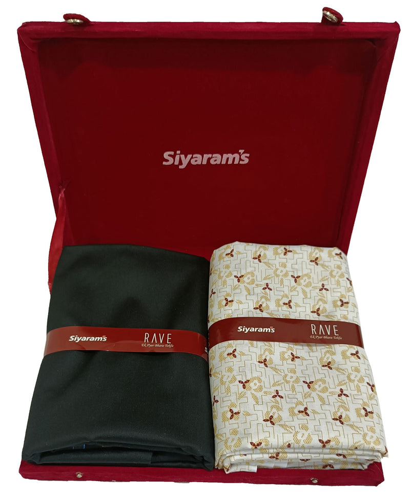 Siyaram Cotton Printed Shirt & Trouser Fabric  (Unstitched)-075