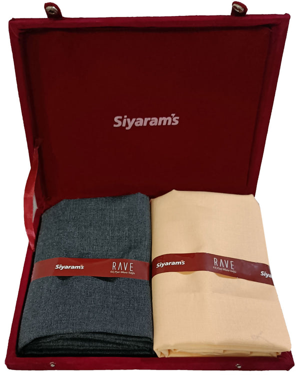 Siyaram's  Unstitched Cotton Blend Shirt & Trouser Fabric Solid-011
