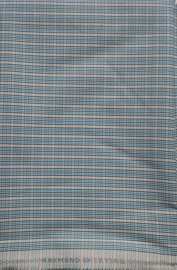 Raymond  Cotton Checkered Shirt Fabric  (Unstitched)-1011