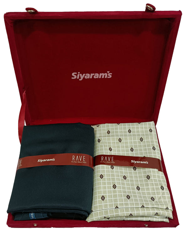 Siyaram Cotton Printed Shirt & Trouser Fabric  (Unstitched)-076