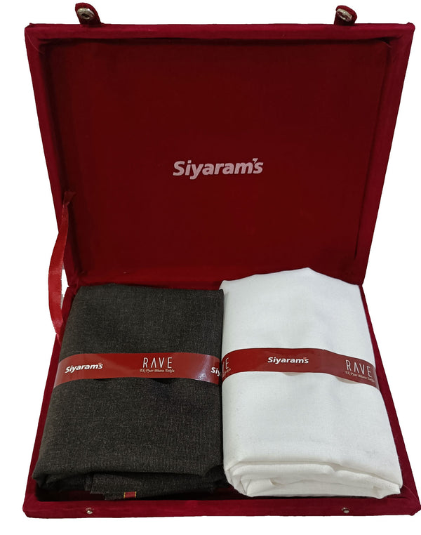 Siyaram's  Unstitched Cotton Blend Shirt & Trouser Fabric Solid-013