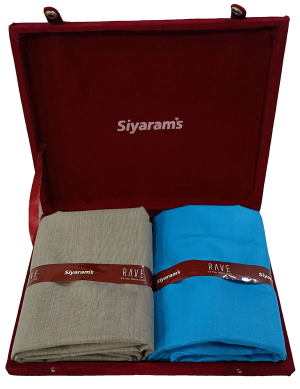 Siyaram's  Unstitched Cotton Blend Shirt & Trouser Fabric Solid-014