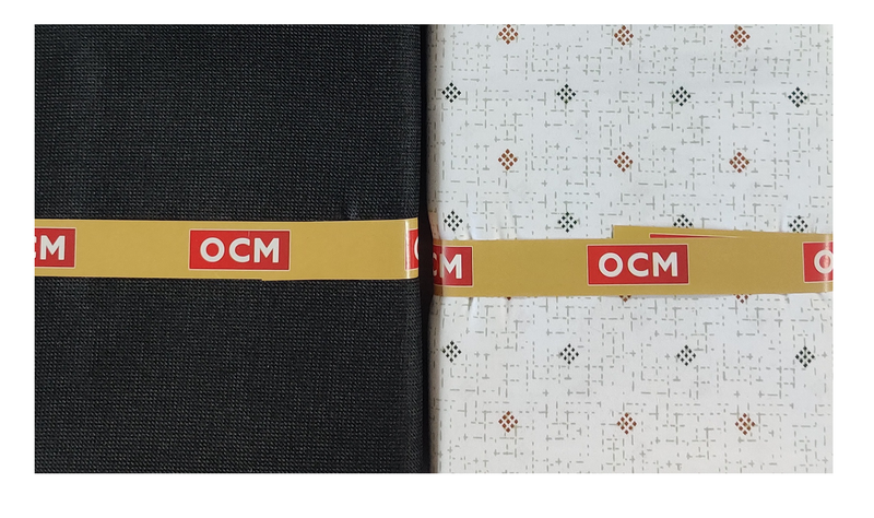 OCM  Unstitched Cotton Shirt & Trouser Fabric Printed.