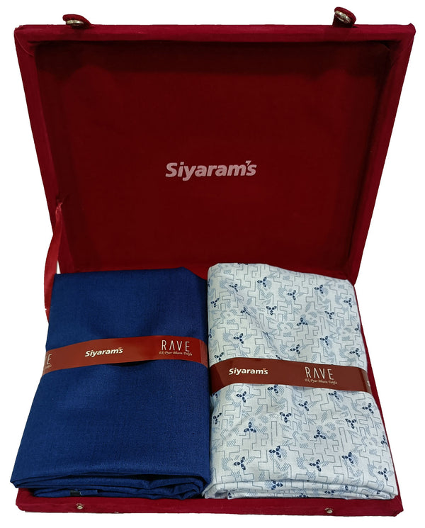 Siyaram Cotton Printed Shirt & Trouser Fabric  (Unstitched)-080