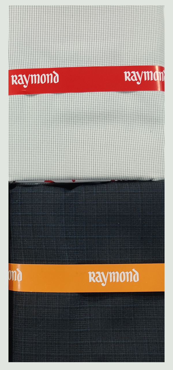 Raymond  Unstitched Cotton Shirt & Trouser Fabric Solid.